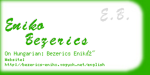 eniko bezerics business card